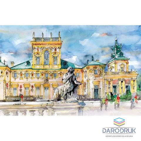 Lucrum Kalendarz ścienny notatnikowy 2027 aKWARELE Z POLSKI 220mm x 490mm Lucrum (WN04)