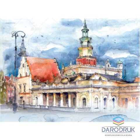Lucrum Kalendarz ścienny notatnikowy 2027 aKWARELE Z POLSKI 220mm x 490mm Lucrum (WN04)