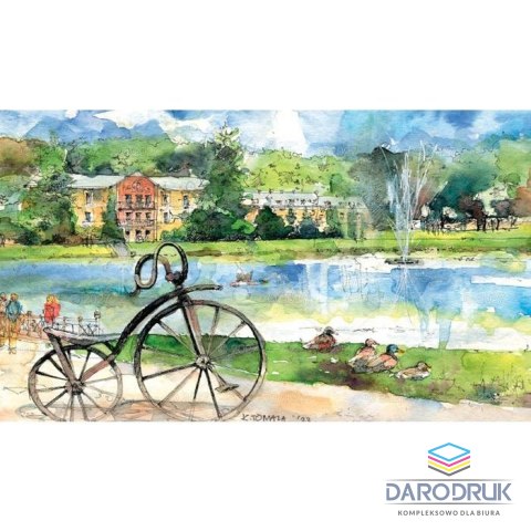 Lucrum Kalendarz ścienny notatnikowy 2027 aKWARELE Z POLSKI 220mm x 490mm Lucrum (WN04)