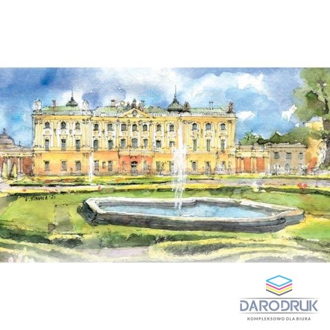 Lucrum Kalendarz ścienny notatnikowy 2027 aKWARELE Z POLSKI 220mm x 490mm Lucrum (WN04)