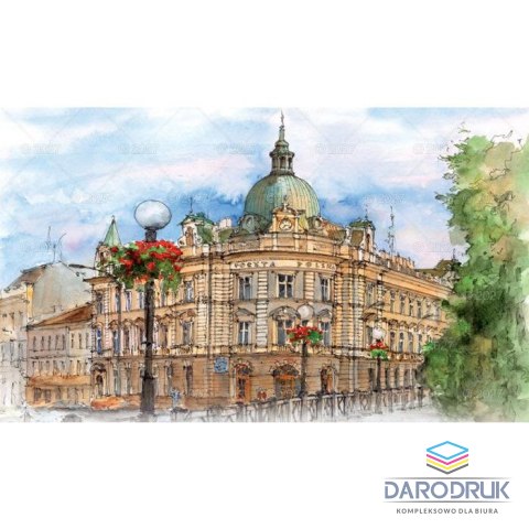 Lucrum Kalendarz ścienny notatnikowy 2027 aKWARELE Z POLSKI 220mm x 490mm Lucrum (WN04)