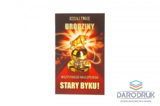 Merigraf Kartka składana DL lakier męska Merigraf (5902221809163)