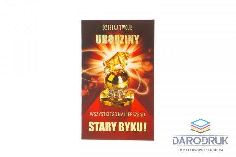 Merigraf Kartka składana DL lakier męska Merigraf (5902221809163)
