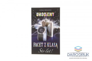 Merigraf Kartka składana DL lakier męska Merigraf (5902221809163)