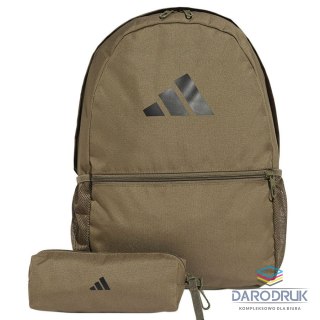 Adidas Plecak Classic oliwkowy z saszetką Adidas (JD3091)