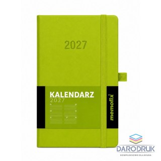 Antra Kalendarz książkowy (terminarz) 2027 MEMOFIX tygodniowy A6 Antra (limonkowy)
