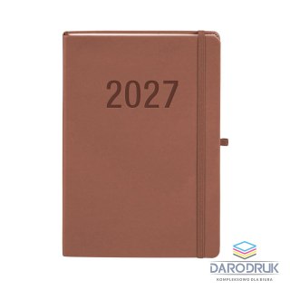Antra Kalendarz książkowy (terminarz) 2027 MEMOFIX tygodniowy B5 Antra (MOCHA MAUSSE)