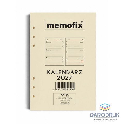 Antra Wkład do organizera kalendarz a5 2027 Antra (TDW)
