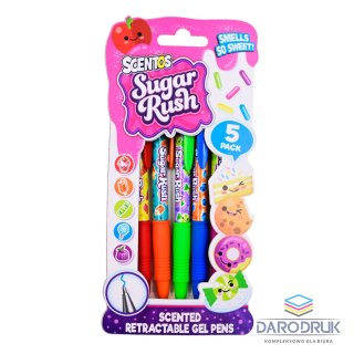 Dumel Długopis żelowy CUKIERKOWE ŻELOWE 5 szt. wkład mix Dumel (ST30334)