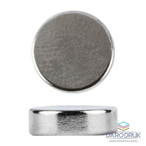 Grand Magnes neodymowy Srebrny śr. 10mm Grand (130-1968) 5 sztuk