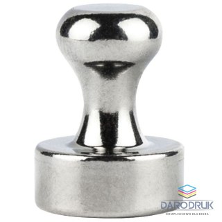 Grand Magnes neodymowy z uchwytem Srebrny śr. 12mm Grand (130-1965) 5 sztuk