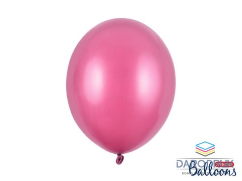 Partydeco Balon gumowy Strong Metallic Hot Pink 100 szt. różowy metaliczny 300mm Partydeco (SB14M-006)