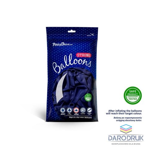Partydeco Balon gumowy Strong Pastel Royal Blue 100 szt. Partydeco (SB14P-074R)