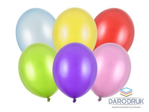 Partydeco Balon gumowy Strong metallic 100szt. mix 300mm Partydeco (SB14M-000)