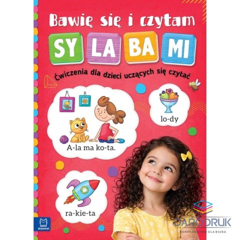 Aksjomat Książka dla dzieci Bawię się i czytam sylabami. Ćwiczenia dla dzieci uczących się czytać. Aksjomat