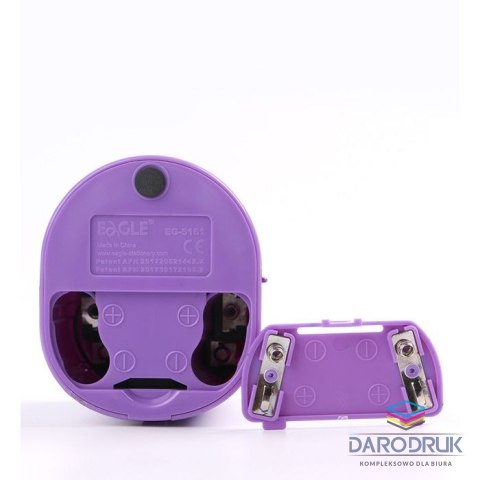 Eagle Temperówka elektryczna fioletowa na baterie fiolet Eagle (EG-5161USB)