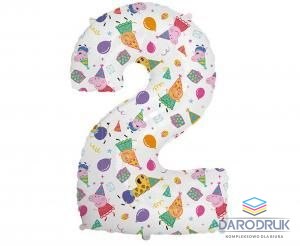 Godan Balon foliowy CYFRA 2 PEPPA PIG Godan (C901762PEP)