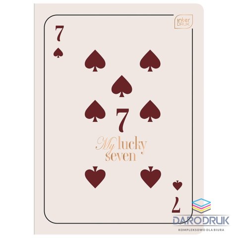 Interdruk Zeszyt B5 METALIC GOLD 80k. 70g krata Interdruk
