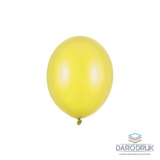 Partydeco Balon gumowy Party Deco BALONY STRONG METALLIC metalizowany 50 szt cytrynowy Partydeco (SB12M-084/50)