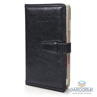 Sezona Organizer Czarny z paskiem dzienny oprawa twarda CZARNY [mm:] 107x190 Sezona (364 strony)