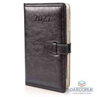 Sezona Organizer Czarny z paskiem dzienny oprawa twarda CZARNY [mm:] 107x190 Sezona (364 strony)