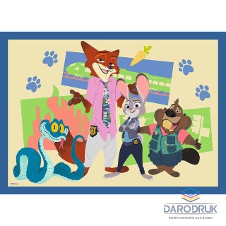 Trefl Puzzle Zootopia 4w1 4w1 el. Trefl (34677)