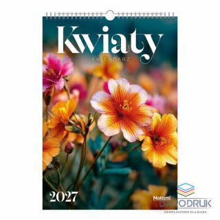 Press Kalendarz ścienny KWIATY A3 Press (16 STRON)