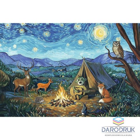 Trefl Puzzle Trefliki Przy ognisku 100 el. Trefl (16564)