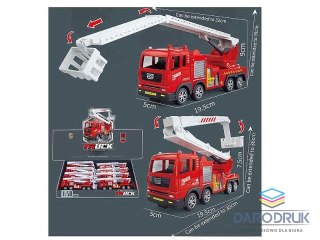 Bigtoys Samochód strażacki STRAŻ 19,5CM 2WZORY Bigtoys (BA7271)