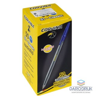 Carioca Długopis olejowy Classic 51 wkład niebieski 1,0mm Carioca (160-1404)