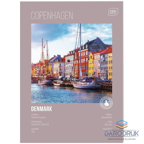 Interdruk Zeszyt A4 TRAVEL UV 96k. 70g krata Interdruk