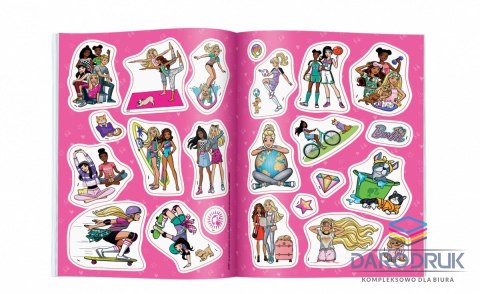 Ameet Książka dla dzieci Barbie Kolorowanka z Naklejkami Ameet