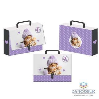 Beniamin Teczka kartonowa na klips The Sweet Pets kot A4+ mix Beniamin (5979)