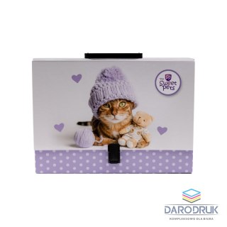 Beniamin Teczka kartonowa na klips The Sweet Pets kot A4+ mix Beniamin (5979)