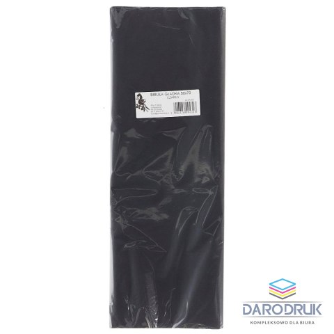 Bibuła gładka czarna gładka czarna 700mm x 500mm (30)