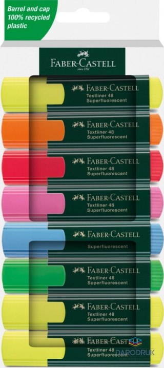 Faber Castell Zakreślacz Neon 8 kol. wkład mix 1,0-5,0mm Faber Castell (254848 FC)