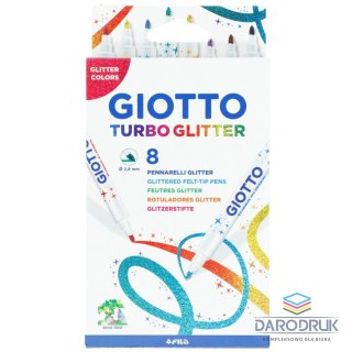 Giotto Flamaster Turbvo Glitter 8 kol. Giotto (425800)