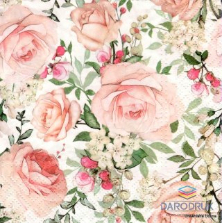 Paw Serwetki Gorgeous Roses mix papier [mm:] 330x330 Paw (SDL122600)