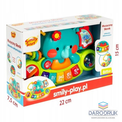 Smily Play Zabawka dźwiękowa muzyczny słonik Smily Play (SP84769)