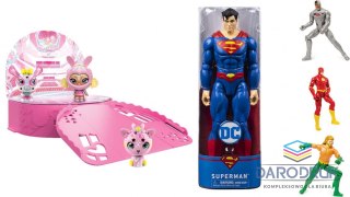 Spin Master Pakiet PROMOCJA Lalka Zoobles + figurka bohater DC Spin Master (472415+475017)