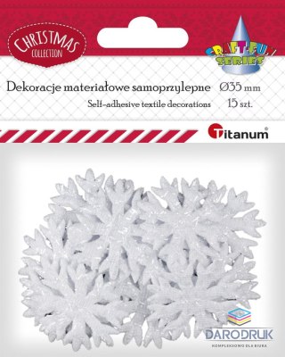 Titanum Ozdoba materiałowa Craft-Fun Series Śnieżynki Titanum (MTCR-BY387)