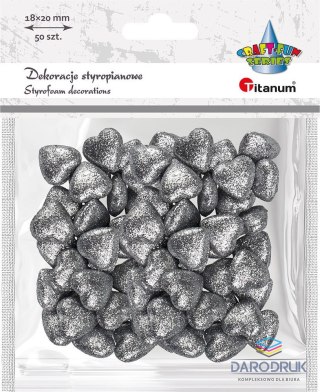 Titanum Ozdoba styropianowa Craft-Fun Series serduszka 20mm Titanum (20YX0326-S)