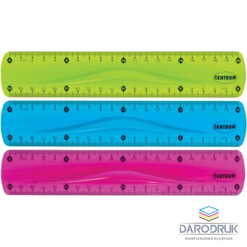 Centrum Linijka plastikowa 20cm Centrum (0452-3404-99)