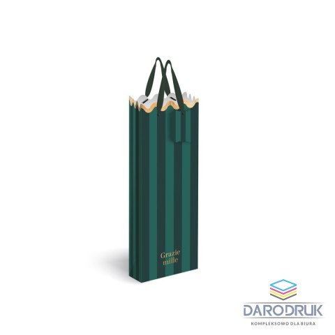 Interdruk Torba prezentowa GOLD SHAPE na butelkę Interdruk (190g)