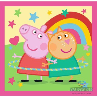 Trefl Puzzle Peppa i przyjaciele 3w1 el. Trefl (34873)