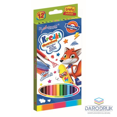 Bambino Kredki akwarelowe 12 kol. Bambino