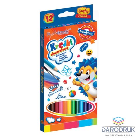 Bambino Kredki akwarelowe 12 kol. Bambino