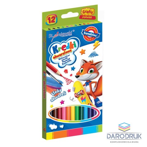 Bambino Kredki akwarelowe 12 kol. Bambino