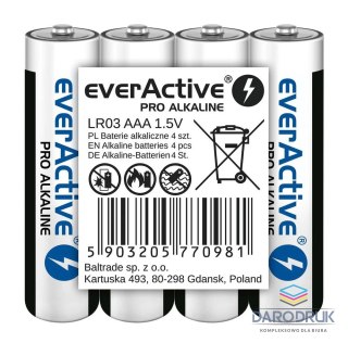Everactive Baterie Pro Alkaline AAA LR03 Everactive