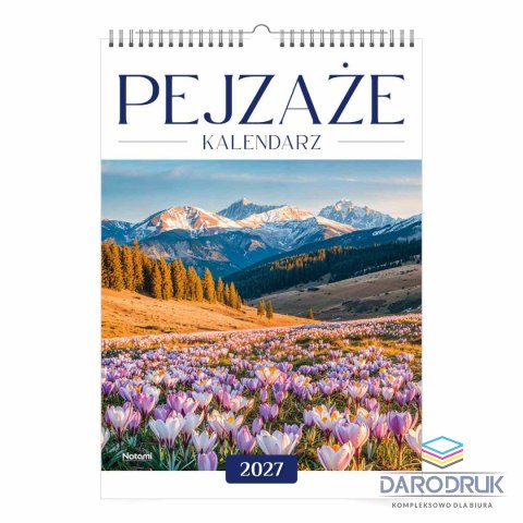 Press Kalendarz ścienny PEJZAŻE A3 Press (16 STRON)